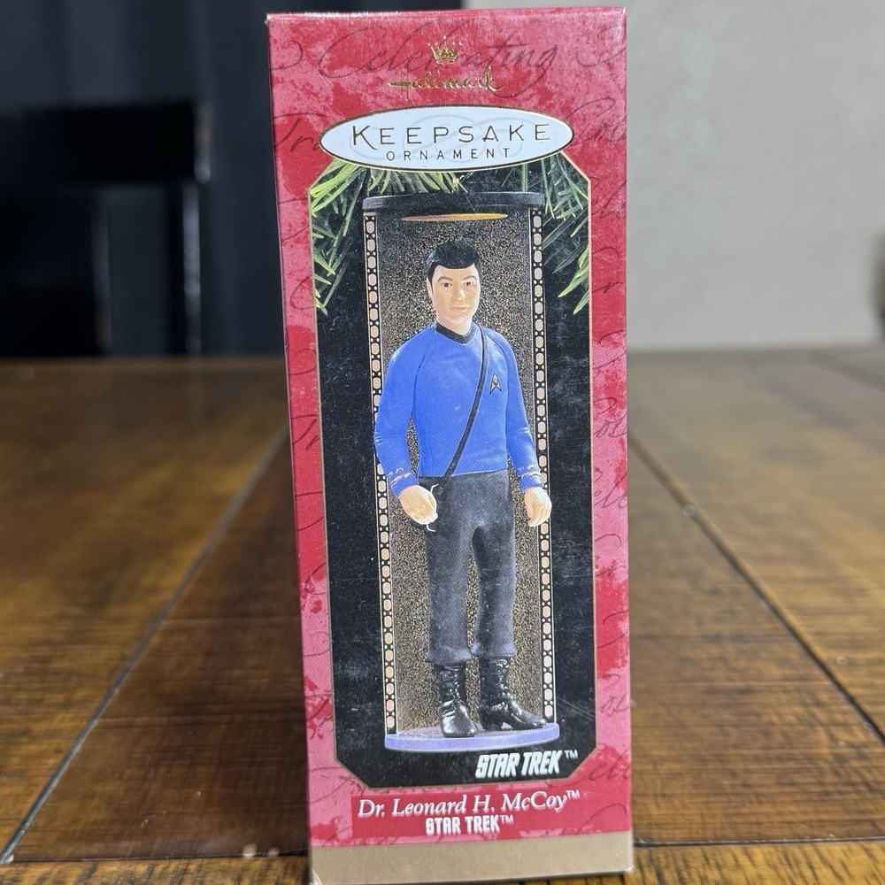 Hallmark Keepsake Christmas Tree Ornament Star Trek Dr Leonard H McCoy Vintage
